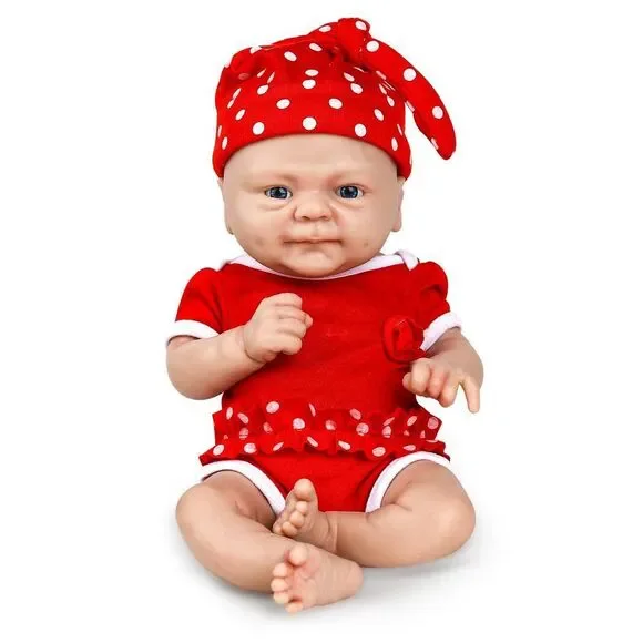 Ivita 7" Micro Preemie Full Body Silicone Baby Dolls Lifelike Mini Reborn Doll